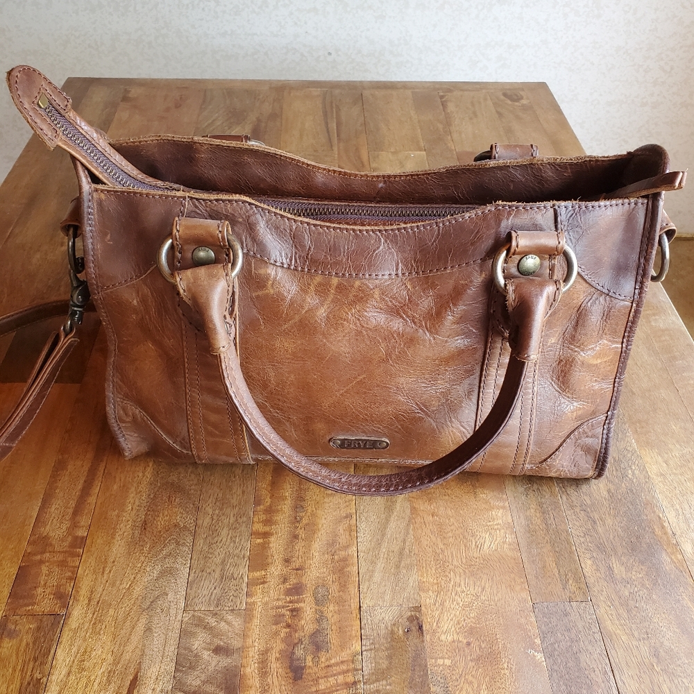 FRYE leather Melissa satchel